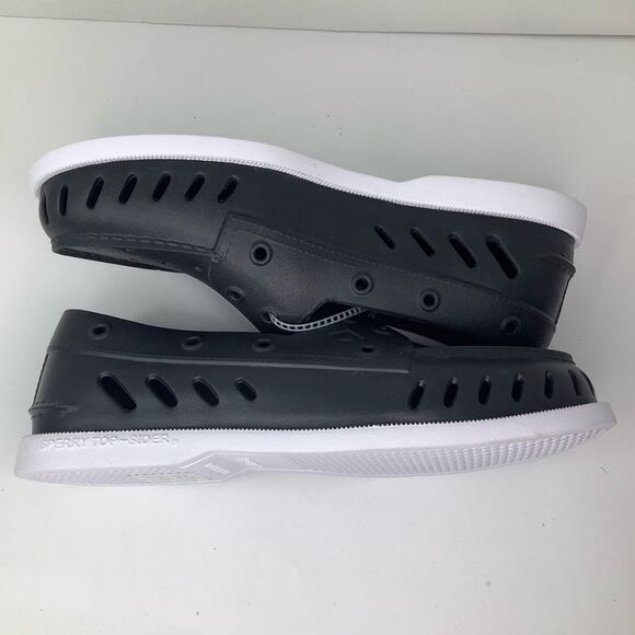 NWOT! Sperry Float Boat Black/White Rubber Women’s Slip On Shoes Sz 9M - Picture 7 of 10